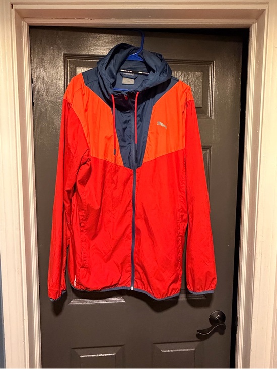 Puma Other - Puma Red and Navy Colorblock Windbreaker Jacket